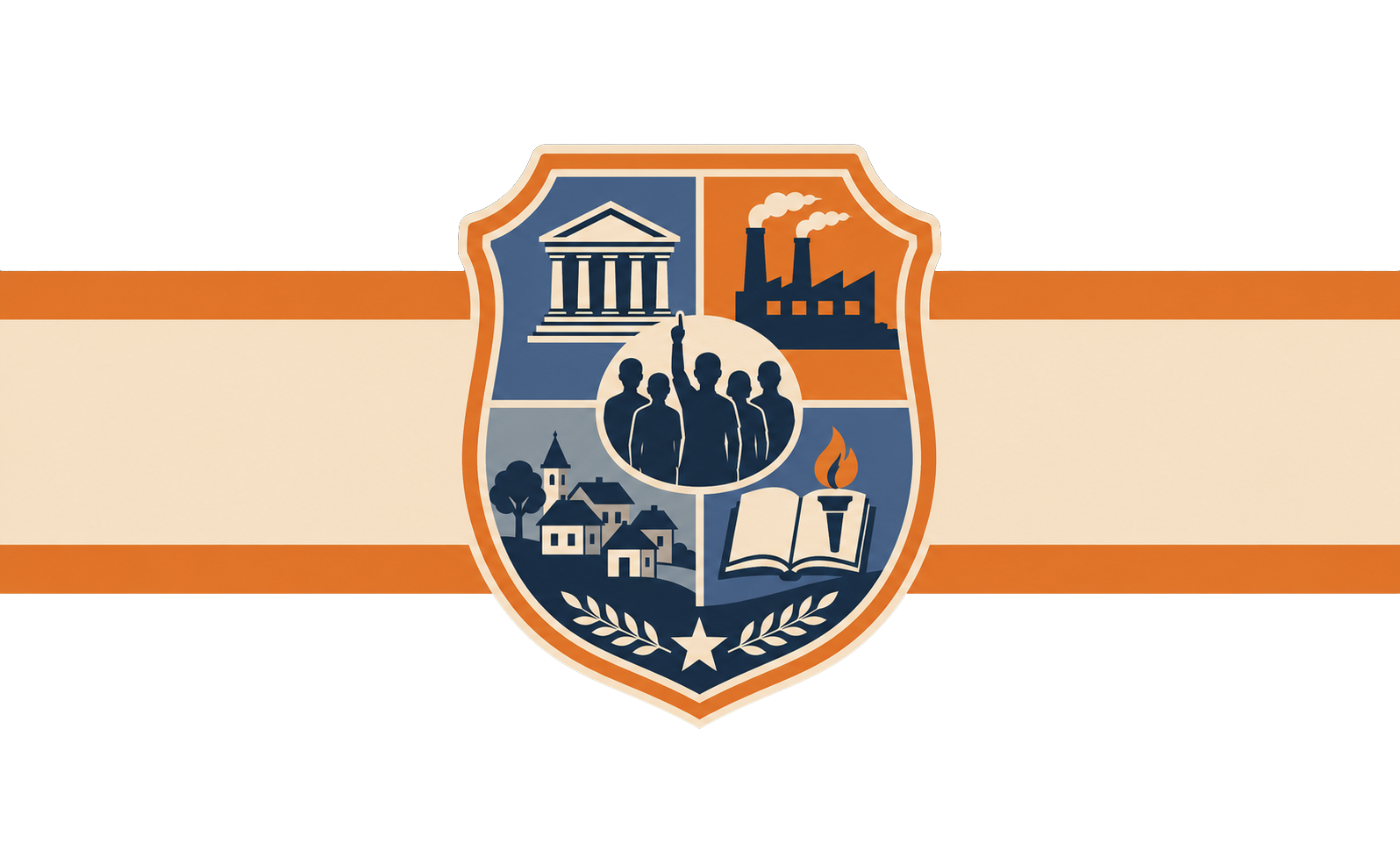 Quentovic seal and flag
